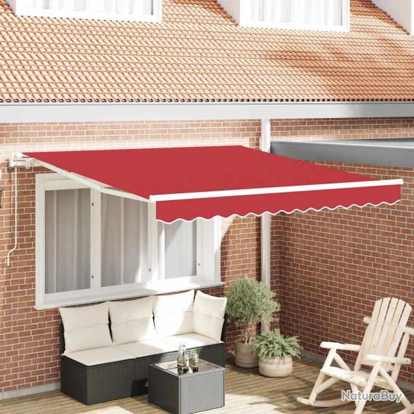 Auvent r�tractable �lectrique Rouge 350 x 250 cm
