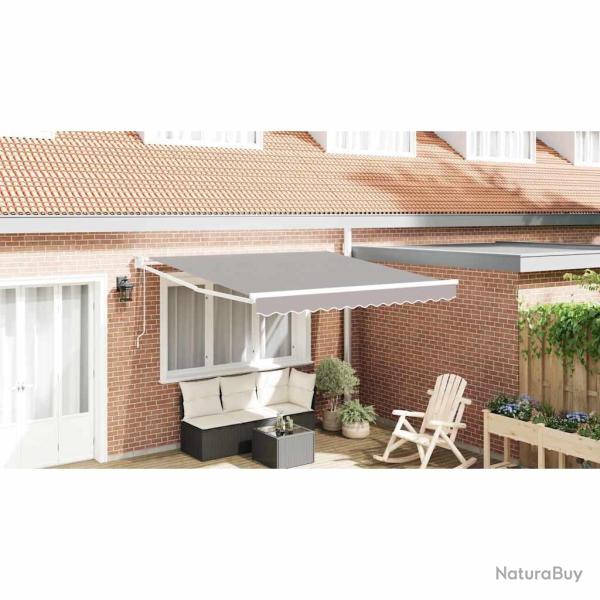 Auvent R�tractable Gris clair 350 x 250 cm