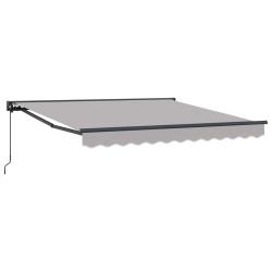 Cadre d'auvent Gris clair 350 x 250 cm