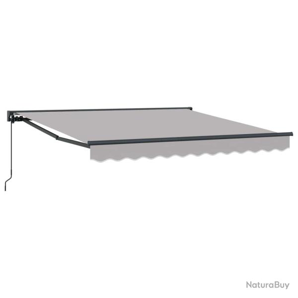 Cadre d'auvent Gris clair 350 x 250 cm