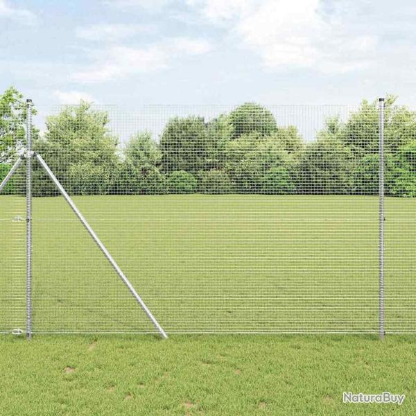 Poteau de cl�ture. Argent� 50 x 1,5 m (maille 19 x 19 mm) Acier