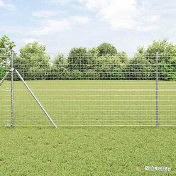 Poteau de cl�ture. Argent� 50 x 1 m (maillage de 25 x 25 mm)