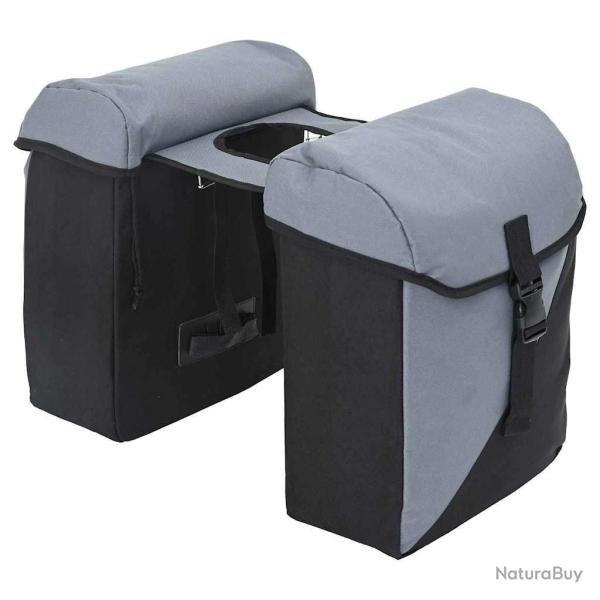 Sac � v�lo Gris et Noir 31,5 x 15,5 x 40 cm Polyester