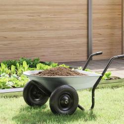 Remplacement du plateau de brouette Argent&eacute; 90 x 63 x 28 cm