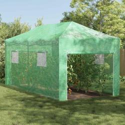 Serre avec cadre pop-up avec toit Vert 290 x 580 x 315 cm Fer