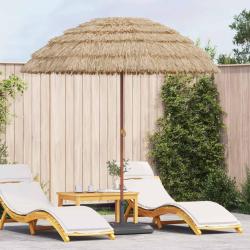 Parasol de plage Naturel 205 x 205 x 210 cm Polyester et Acier