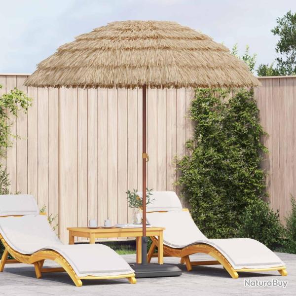 Parasol de plage Naturel 205 x 205 x 210 cm Polyester et Acier