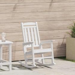 Chaise Ber&ccedil;ante de Jardin Blanc 92 x 70 x 108 cm HDPE