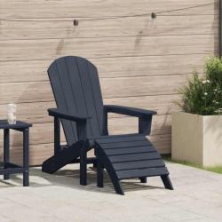 Chaise Adirondack Bleu marine 82 x 74 x 92 cm HDPE