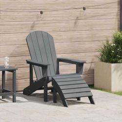 Chaise Adirondack Gris clair 82 x 74 x 92 cm HDPE