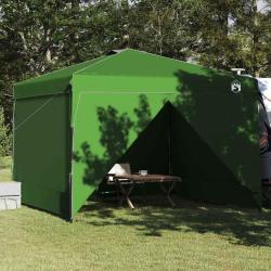 Tente &agrave; abri Vert 290 x 290 x 251 cm tissu