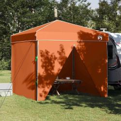 Tente &agrave; abri Orange 243 x 243 x 251 cm tissu
