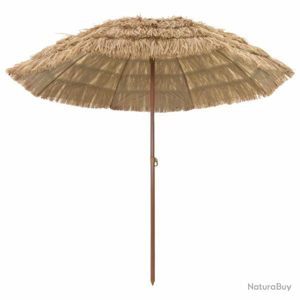 Parasol de plage Naturel 255 x 255 x 255 cm Polyester et Acier