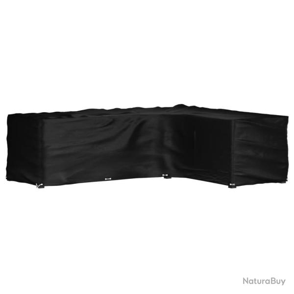 Housse de salon de jardin en forme de L 16 oeillets 260x210x80cm