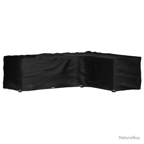 Housse de salon de jardin en forme de L 18 oeillets 285x220x80cm