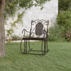 Banc &agrave; bascule 84 cm noir acier