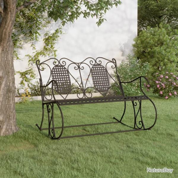 Banc � bascule 2 places 113 cm noir acier