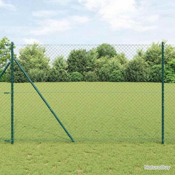 Poteau de cl�ture. Vert 10 x 1,6 m (maillage 40 x 40 mm)