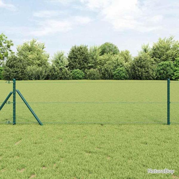 Poteau de cl�ture. Vert 10 x 0,6 m (maille de 13 mm)