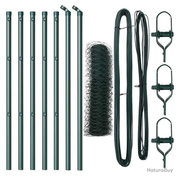 Poteau de cl�ture. Vert 10 x 0,8 m (maille de 50 mm)