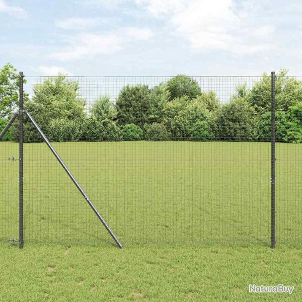 Poteau de cl�ture. Gris 25 x 1,5 m (maille de 25 x 25 mm) Acier