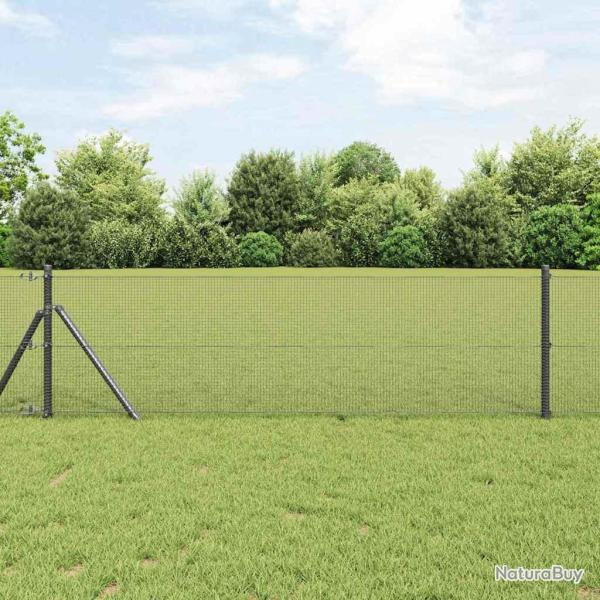 Poteau de cl�ture. Gris 50 x 0,6 m (maillage de 12 x 12 mm)