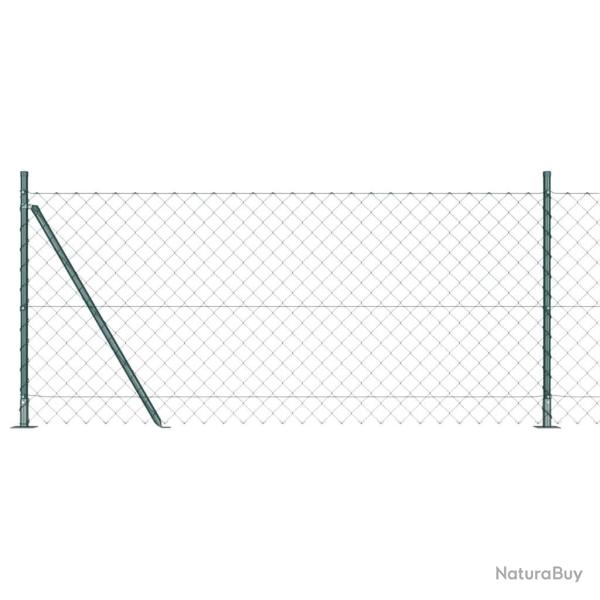 Poteau de cl�ture. Vert 10 x 0,8 m (maillage 60 x 60 mm)