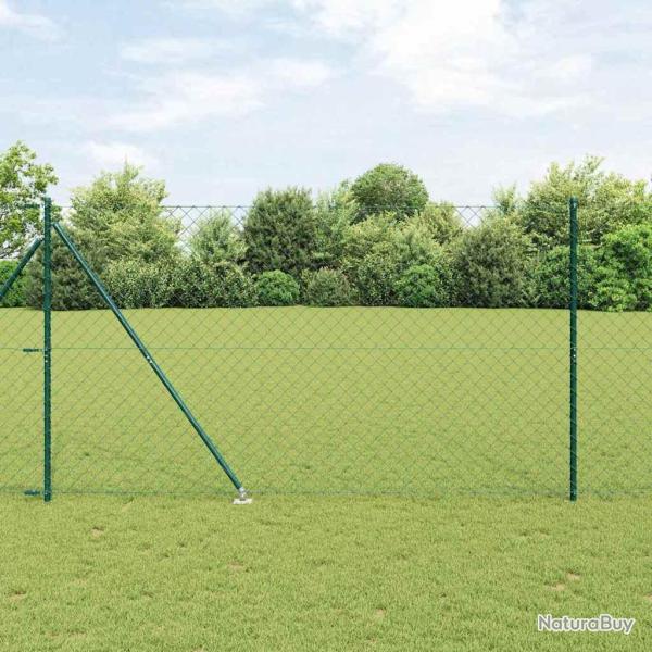 Poteau de cl�ture. Vert 10 x 1,6 m (maillage 60 x 60 mm)