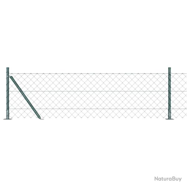 Poteau de cl�ture. Vert 10 x 0,4 m (treillis de 60 x 60 mm)