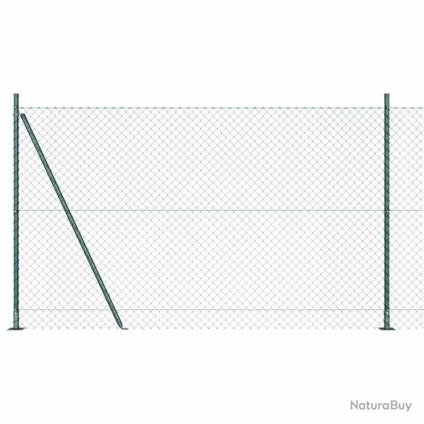 Poteau de cl�ture. Vert 10 x 1,6 m (maillage 40 x 40 mm)