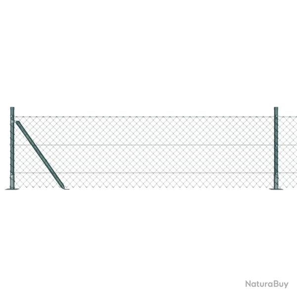 Poteau de cl�ture. Vert 10 x 0,6 m (maille 40 x 40 mm)
