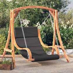 Chaise balan&ccedil;oire avec coussin bois d'&eacute;pic&eacute;a avec finition teck