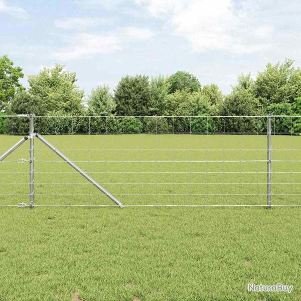 Poteau de cl�ture. Galvanis� 25 x 0,8 m Acier