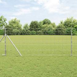 Poteau de cl&ocirc;ture. Galvanis&eacute; 50 x 1 m Acier