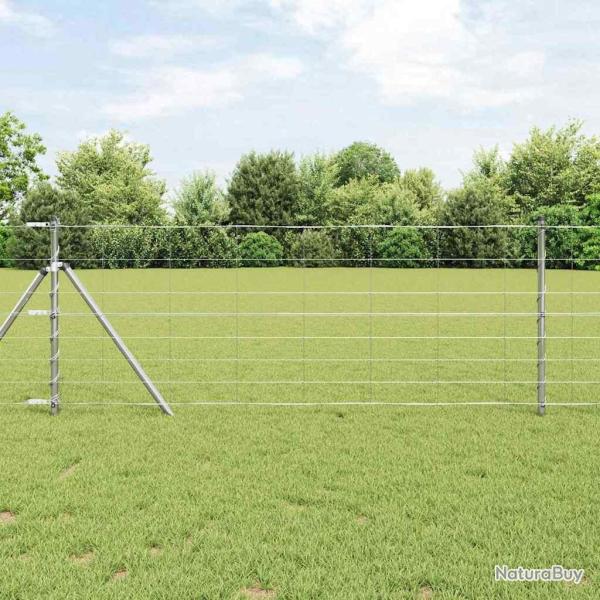 Poteau de cl�ture. Galvanis� 25 x 0,8 m Acier