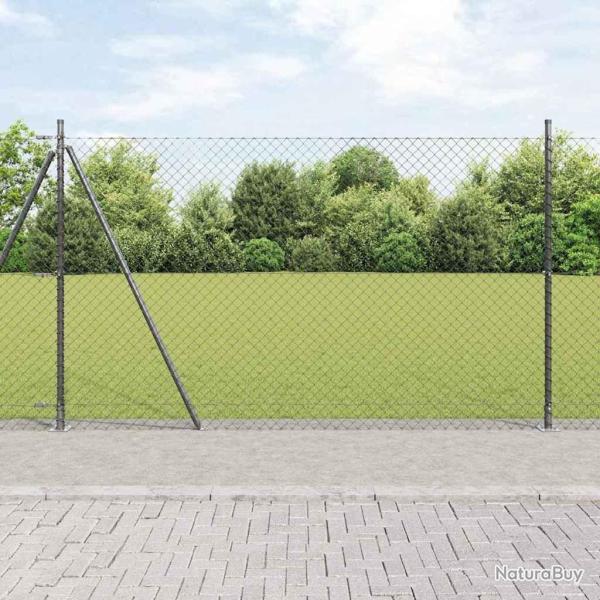 Poteau de cl�ture. Gris 10 x 1,5 m (maille 40 x 40 mm)