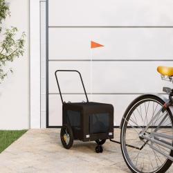 Remorque de v&eacute;lo pour animaux de compagnie noir