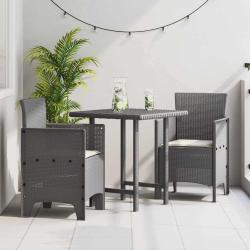 Chaise de jardin 2 pcs Gris clair 53 x 49 x 85 cm Polypropyl&egrave;ne