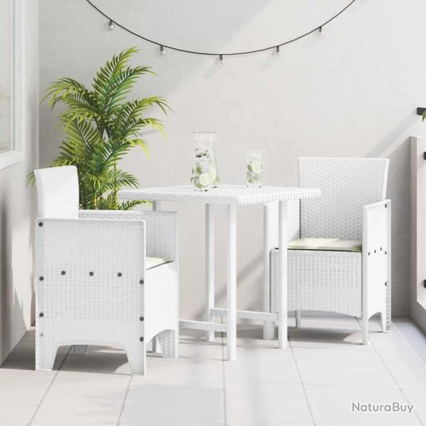 Chaise de jardin 2 pcs Blanc 53 x 49 x 85 cm Polypropyl�ne