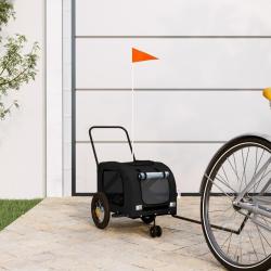 Remorque de v&eacute;lo pour animaux de compagnie noir