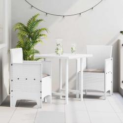 Chaise de jardin 2 pcs Blanc 53 x 49 x 85 cm Polypropyl&egrave;ne
