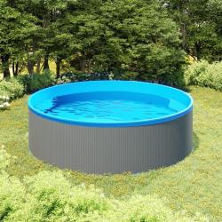 Piscine &agrave; &eacute;claboussures 350x90 cm Gris