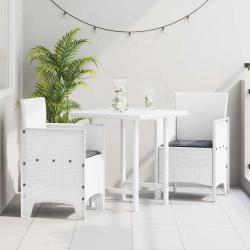Chaise de jardin 2 pcs Blanc 53 x 49 x 85 cm Polypropyl&egrave;ne