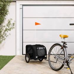 Remorque de v&eacute;lo pour animaux de compagnie noir