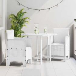 Chaise de jardin 2 pcs Blanc 53 x 49 x 85 cm Polypropyl&egrave;ne