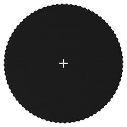 Tapis de saut Tissu Noir pour trampoline rond de 4,27 m