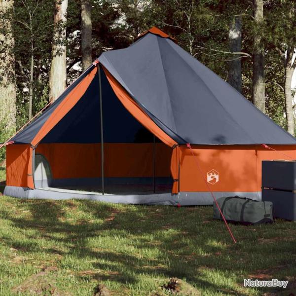 Tente familiale tipi 6 personnes gris et orange imperm�able