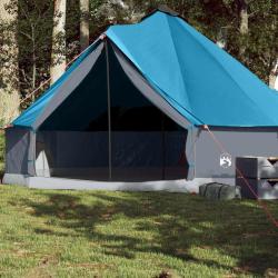 Tente familiale tipi 8 personnes bleu imperm&eacute;able