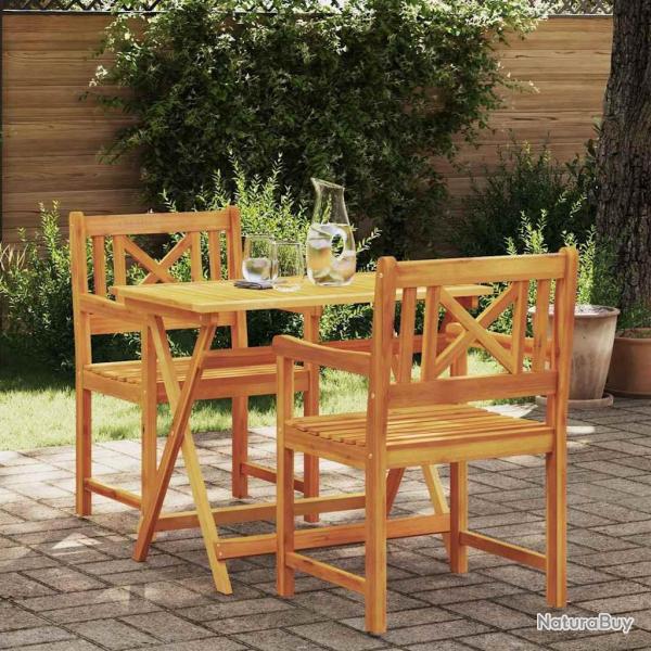 Chaise de jardin 2 pcs 56 x 56 x 90 cm Bois d'Acacia Massif