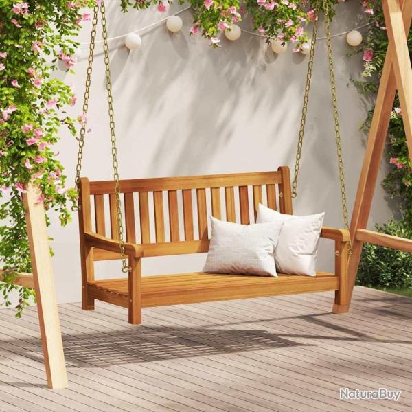 Banc Balan�oire Marron 110 x 56 x 58.5 cm Bois d'Acacia Massif